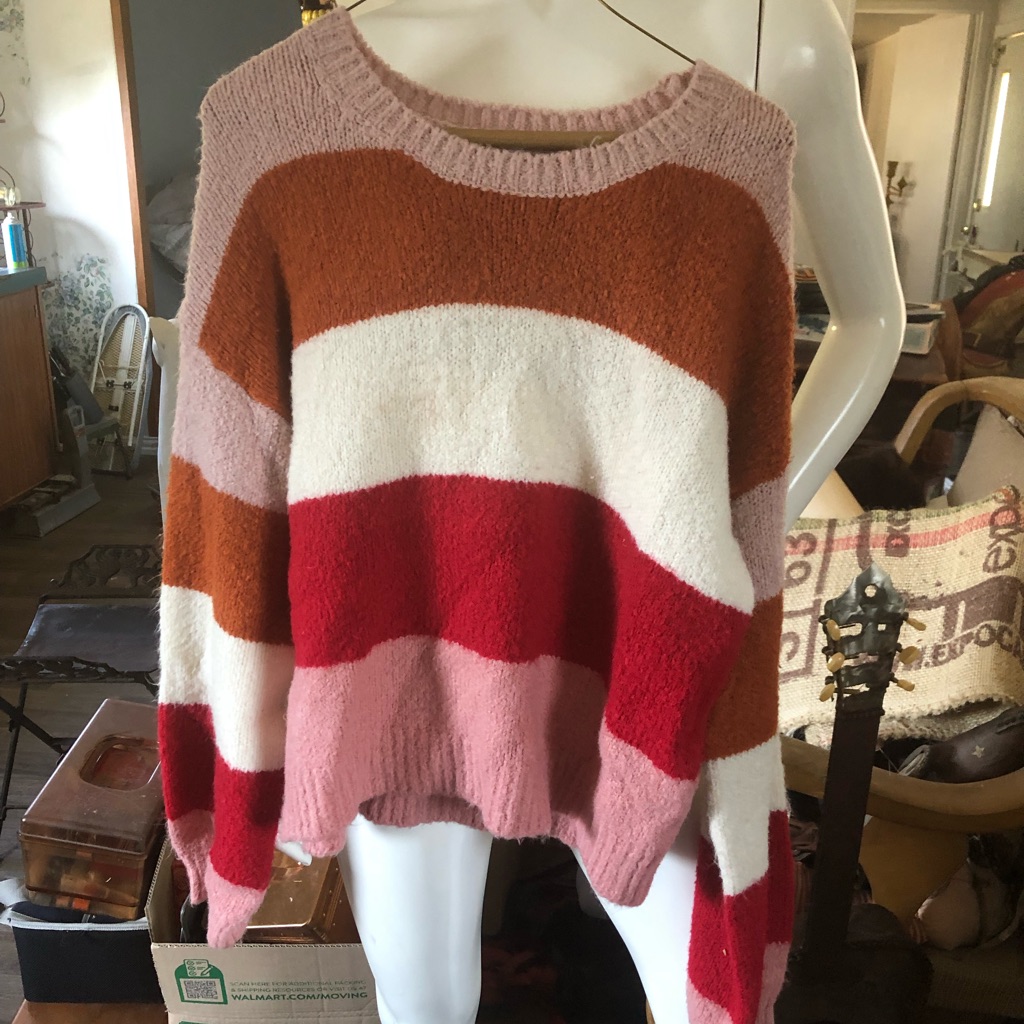 Sweater, Stripes.